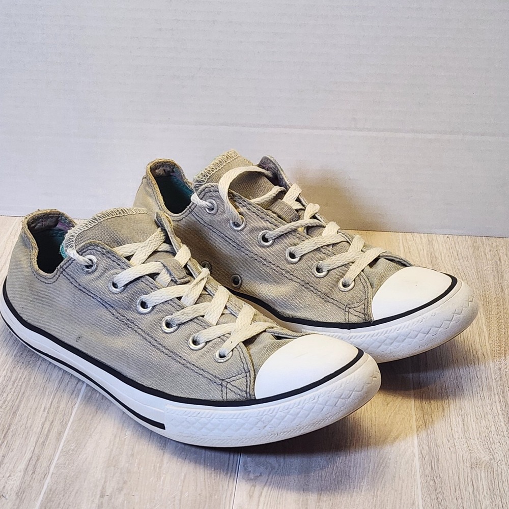 Converse  Shoes Chuck Taylor Womens Size 5 Double Toumge Gray Canvas  Sneakers